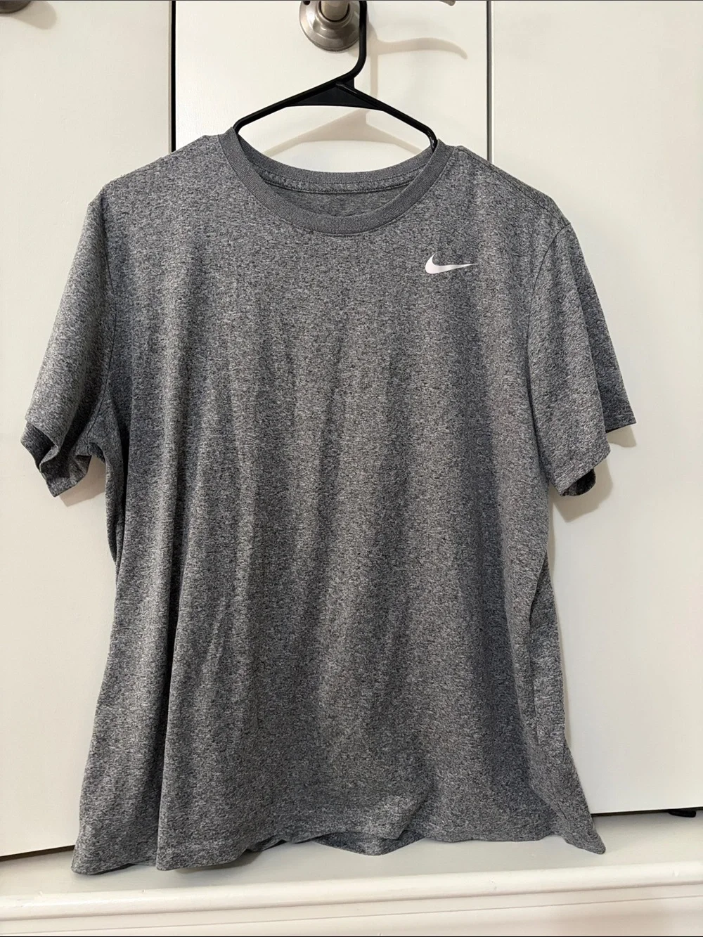 Nike Heather Gray Short Sleeve Performance Tee